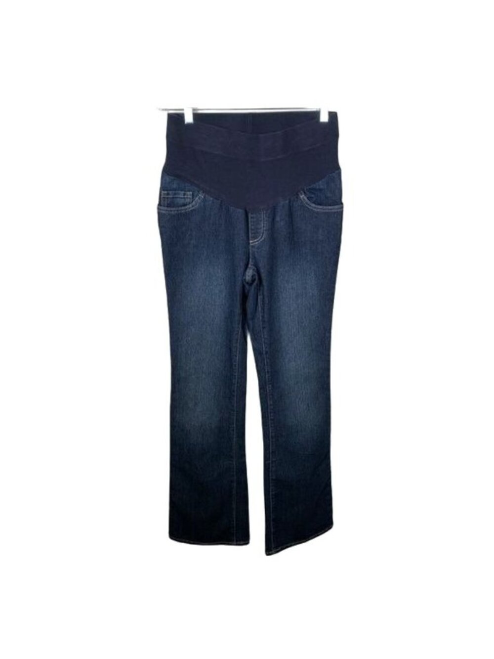 Motherhood Maternity Womens Small Bootcut Jeans Dark Wash Stretch Denim